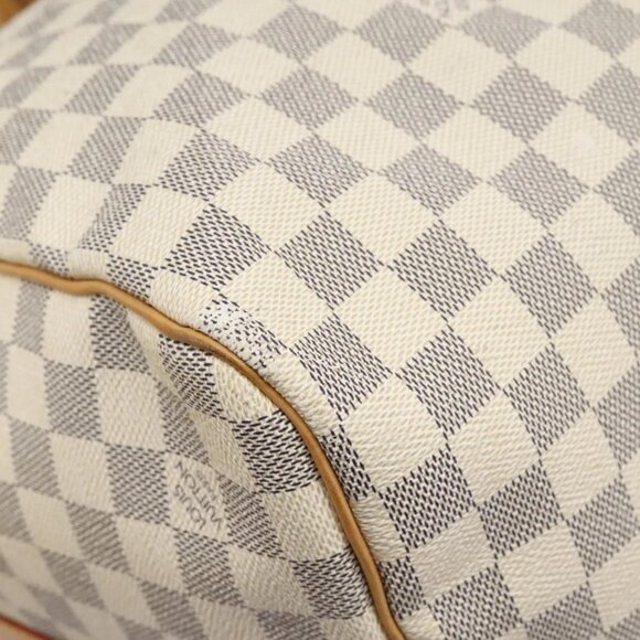 LOUIS VUITTON Damier Azur Keepall Bandouliere 55 Boston Bag N41429 Auth BD1851AV - Picture 3 of 16